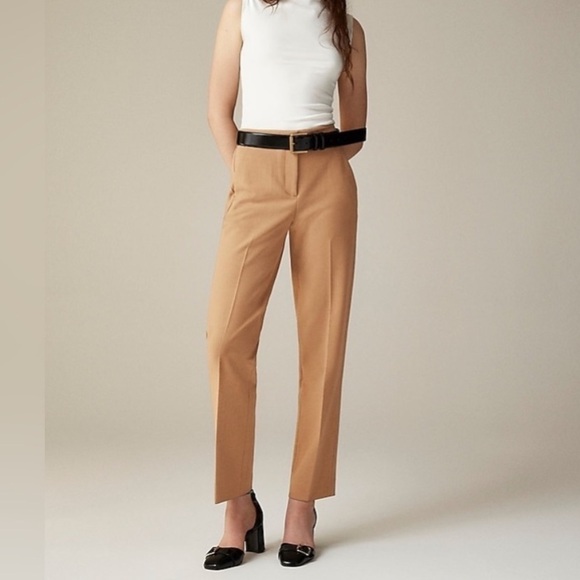 J. Crew Kate Pant Womens 10T Khaki Trouser Style High Rise Office Casual Minimal - Picture 1 of 8